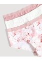 Panty Hipster Floral Pack X3  Para Mujer Negro Ostu de Ostu
