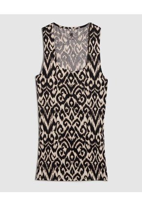 Top Para Mujer Cuello Redondo Color Negro Marca Ostu #40220377