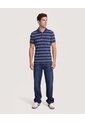 Polo Tejida A Rayas  Para Hombre Azul Ostu de Ostu