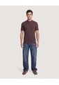 Polo Cuello Mao Regular  Para Hombre Café Ostu de Ostu