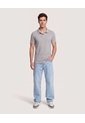 Polo Essential Regular  Para Hombre Gris Ostu de Ostu