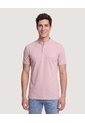 Polo Cuello Mao Regular  Para Hombre Rosa Ostu de Ostu