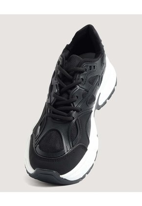 Tenis Chunky Sport Black Para Mujer Negro Ostu
