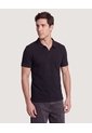 Polo Essential Regular  Para Hombre Negro Ostu de Ostu