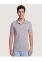 Polo Essential Regular  Para Hombre Gris Ostu de Ostu