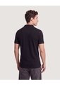 Polo Essential Regular  Para Hombre Negro Ostu de Ostu