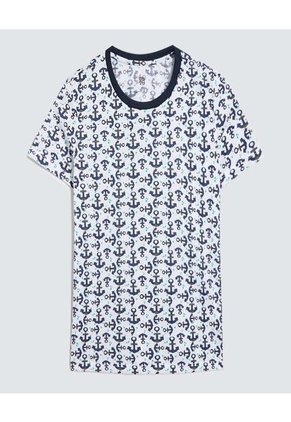 Pijama Para Niño M/C P/L Color Blanco Marca Ostu #80040091