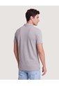 Polo Essential Regular  Para Hombre Gris Ostu de Ostu