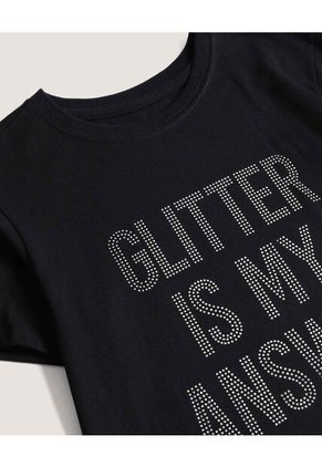 Camiseta  Para Mujer Manga Corta Cuello Redondo Color Negro Marca Ostu #40092846