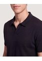 Polo Essential Regular  Para Hombre Negro Ostu de Ostu