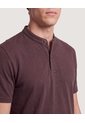 Polo Cuello Mao Regular  Para Hombre Café Ostu de Ostu