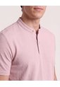 Polo Cuello Mao Regular  Para Hombre Rosa Ostu de Ostu