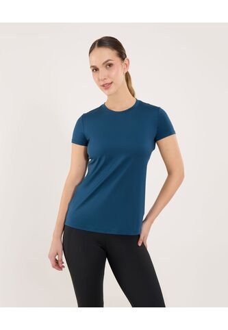 Camiseta  Para Mujer Manga Corta Cuello Redondo Color Azul Marca Ostu #40092649 Ostu