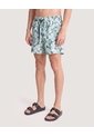 Pantaloneta De Baño Estampada  Para Hombre Verde Ostu de Ostu