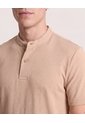 Polo Cuello Mao Regular  Para Hombre Café Ostu de Ostu