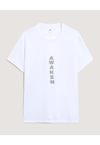 Camiseta  Para Hombre Manga Corta Cuello Redondo Color Blanco Marca Ostu #60091877 Ostu