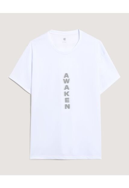 Camiseta  Para Hombre Manga Corta Cuello Redondo Color Blanco Marca Ostu #60091877