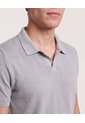 Polo Essential Regular  Para Hombre Gris Ostu de Ostu