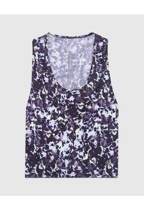 Camiseta Para Mujer Crop Top Manga Sisa Color Azul Marca Ostu #40091466