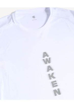 Camiseta  Para Hombre Manga Corta Cuello Redondo Color Blanco Marca Ostu #60091877