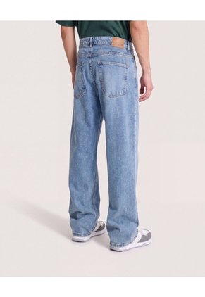 Jean Loose Street Denim  Para Hombre Azul Ostu