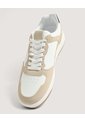 Tenis Urbanos Contrast  Para Hombre Beige Ostu de Ostu