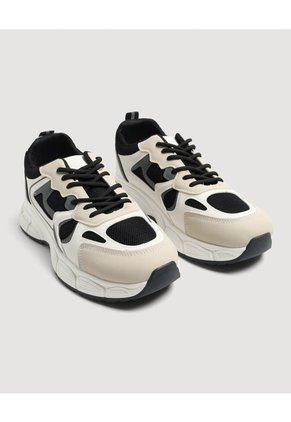Tenis Chunky Urban Mesh Para Hombre Gris Ostu