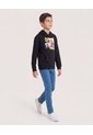 Buzo Con Capota Spider-Man Retro Para Niño  Infantil Niño Negro Ostu de Ostu