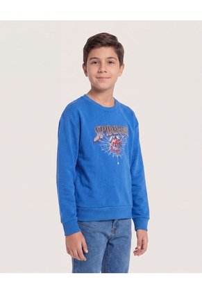Buzo Spider-Man Tela De Araña Para Niño Infantil Niño Azul Ostu