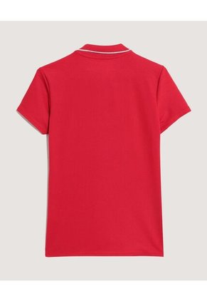 Polo  Para Mujer Manga Corta Color Rojo Marca Ostu #40110190