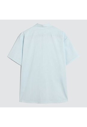 Camisa Para Hombre Manga Corta Sin Bolsillo Color Azul Claro Marca Ostu #60010773