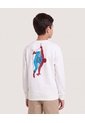 Buzo Spider-Man Doble Impacto Para Niño  Infantil Niño Crema Ostu de Ostu