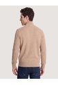Saco Tejido Con Cremallera  Para Hombre Beige Ostu de Ostu