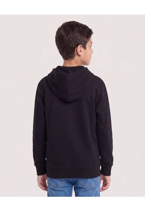 Buzo Con Capota Spider-Man Retro Para Niño Infantil Niño Negro Ostu
