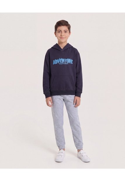 Buzo Con Capota Adventure Outdoor Para Niño  Infantil Niño Azul Ostu