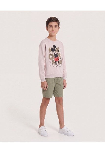 Buzo Mickey Mouse Art Clásico Para Niño  Infantil Niño Beige Ostu