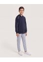 Buzo Deportivo Con Lienas En Contraste Para Niño  Infantil Niño Azul Ostu de Ostu