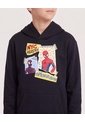 Buzo Con Capota Spider-Man Retro Para Niño  Infantil Niño Negro Ostu de Ostu
