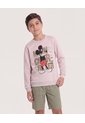 Buzo Mickey Mouse Art Clásico Para Niño  Infantil Niño Beige Ostu de Ostu