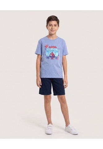 Camiseta Spider-Man Urban Hero Para Niño  Infantil Niño Azul Ostu Ostu