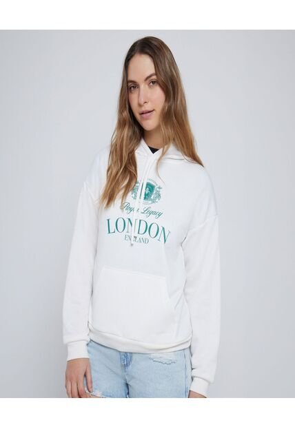 Buzo Para Mujer Hoodie Color Beige Marca Ostu #40060353