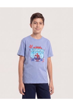 Camiseta Spider-Man Urban Hero Para Niño Infantil Niño Azul Ostu