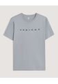 Camiseta  Para Hombre Manga Corta Cuello Redondo Color Gris Marca Ostu #60091949 de Ostu