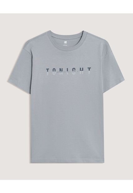 Camiseta  Para Hombre Manga Corta Cuello Redondo Color Gris Marca Ostu #60091949