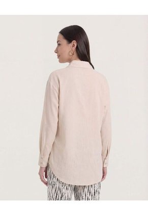 Camisa  Para Mujer Manga Larga Color Beige Marca Ostu #40010362
