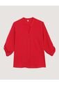 Blusa  Para Mujer Manga 3/4 Color Rojo Marca Ostu #40121258 de Ostu