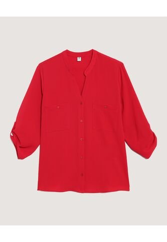 Blusa  Para Mujer Manga 3/4 Color Rojo Marca Ostu #40121258 Ostu