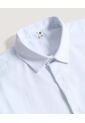 Camisa  Para Hombre Manga Corta Sin Bolsillo Cuello C Color Blanco Marca Ostu #60010904 de Ostu