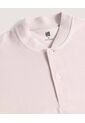 Polo  Para Hombre Cuello Mao Sin Bolsillo Color Beige Marca Ostu #60110910 de Ostu