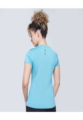 Camiseta Para Mujer Manga Corta Color Azul  Marca Ostu #40092178